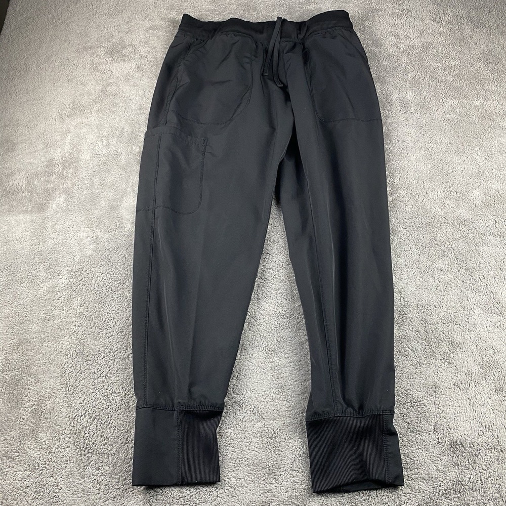 Dickies‎ Jogger Pants Mens Large Short Black Elastic Waist Pockets